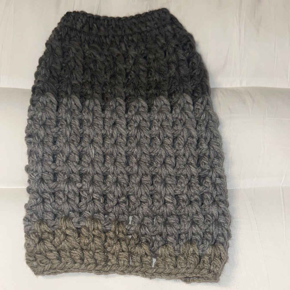 Hand crafted pets crochet sweater